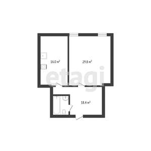 2-к квартира, вторичка, 72м2, 4/4 этаж