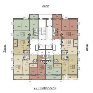 2-к квартира, вторичка, 65м2, 2/19 этаж