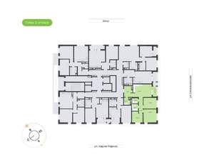 3-к квартира, вторичка, 85м2, 2/24 этаж