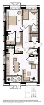 3-к квартира, вторичка, 103м2, 10/15 этаж