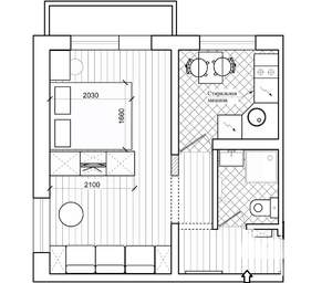 1-к квартира, вторичка, 30м2, 4/5 этаж