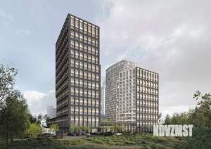 2-к квартира, строящийся дом, 45м2, 2/22 этаж