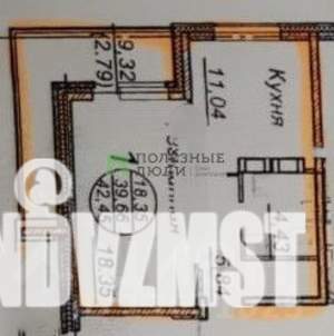 1-к квартира, вторичка, 40м2, 14/17 этаж