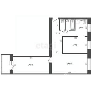 3-к квартира, вторичка, 58м2, 1/5 этаж