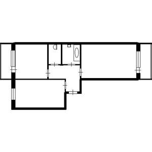 2-к квартира, вторичка, 50м2, 5/5 этаж