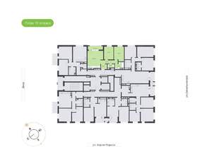 2-к квартира, вторичка, 65м2, 19/24 этаж