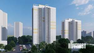 1-к квартира, строящийся дом, 30м2, 10/25 этаж