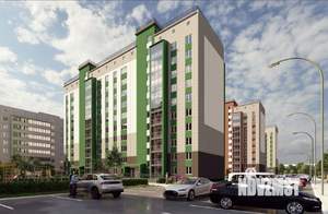 3-к квартира, строящийся дом, 59м2, 9/10 этаж