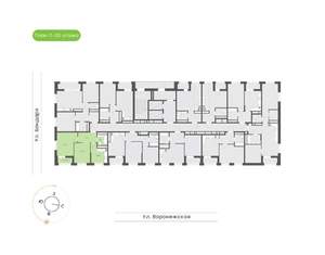 2-к квартира, вторичка, 50м2, 16/20 этаж