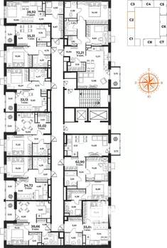 2-к квартира, вторичка, 35м2, 2/10 этаж