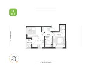 1-к квартира, вторичка, 49м2, 16/21 этаж