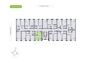 1-к квартира, вторичка, 26м2, 9/9 этаж
