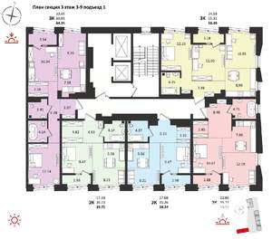 2-к квартира, вторичка, 48м2, 4/16 этаж