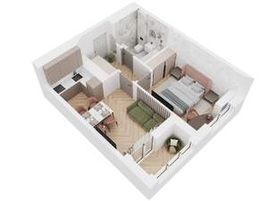 1-к квартира, вторичка, 40м2, 14/20 этаж