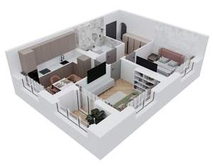2-к квартира, вторичка, 50м2, 3/9 этаж