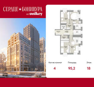 4-к квартира, вторичка, 95м2, 18/21 этаж