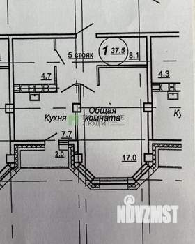 1-к квартира, вторичка, 37м2, 14/19 этаж
