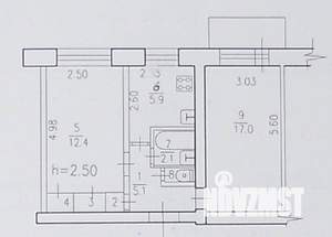 2-к квартира, вторичка, 45м2, 2/5 этаж