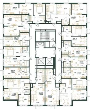1-к квартира, вторичка, 41м2, 5/24 этаж