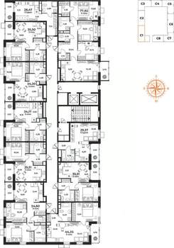 Студия квартира, вторичка, 29м2, 6/10 этаж