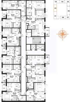 2-к квартира, вторичка, 39м2, 2/10 этаж