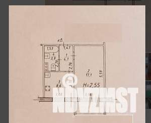 1-к квартира, вторичка, 33м2, 1/10 этаж
