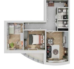 3-к квартира, вторичка, 67м2, 5/27 этаж