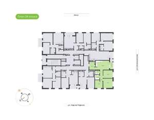 3-к квартира, вторичка, 81м2, 24/24 этаж