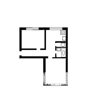 2-к квартира, вторичка, 59м2, 1/5 этаж