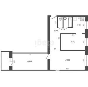 3-к квартира, вторичка, 61м2, 2/5 этаж