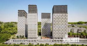 3-к квартира, строящийся дом, 60м2, 15/22 этаж