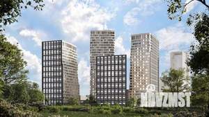 2-к квартира, строящийся дом, 45м2, 19/22 этаж