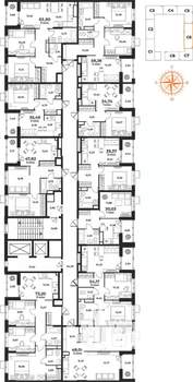 3-к квартира, вторичка, 73м2, 6/10 этаж