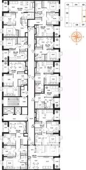 2-к квартира, вторичка, 35м2, 7/10 этаж