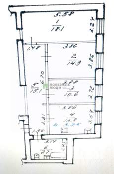 3-к квартира, вторичка, 80м2, 2/6 этаж