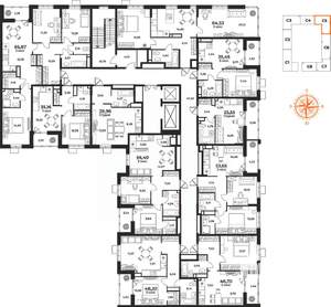 Студия квартира, вторичка, 26м2, 3/10 этаж