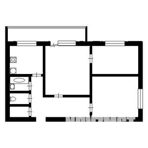 3-к квартира, вторичка, 55м2, 3/5 этаж