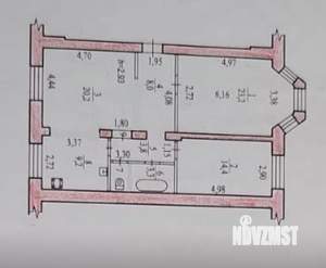 3-к квартира, вторичка, 84м2, 1/3 этаж