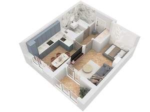 1-к квартира, вторичка, 38м2, 6/9 этаж