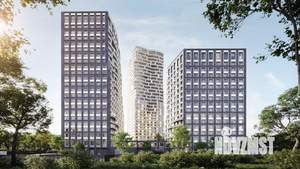 2-к квартира, строящийся дом, 45м2, 9/22 этаж