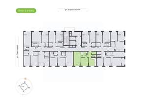 2-к квартира, вторичка, 55м2, 6/16 этаж