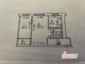 2-к квартира, вторичка, 45м2, 2/5 этаж