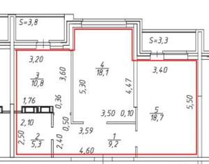 3-к квартира, вторичка, 62м2, 2/10 этаж