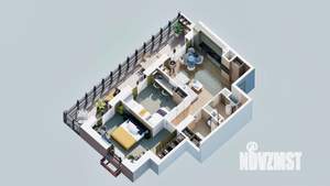 2-к квартира, вторичка, 70м2, 4/23 этаж