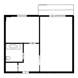 1-к квартира, вторичка, 30м2, 4/5 этаж