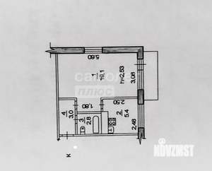 1-к квартира, вторичка, 30м2, 4/5 этаж