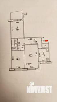 3-к квартира, вторичка, 65м2, 3/9 этаж