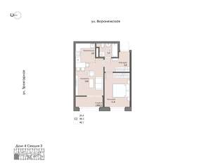 1-к квартира, вторичка, 40м2, 2/9 этаж