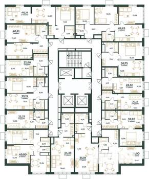 1-к квартира, вторичка, 41м2, 15/24 этаж