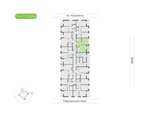 1-к квартира, вторичка, 46м2, 4/16 этаж